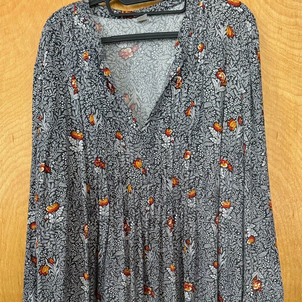 Old Navy Floral Knee-Length Dress (XXL)